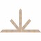 Ekena Millwork Saratoga Smooth Timber Gable Bracket, Douglas Fir, 84"W x 49"H x 3 1/2"D x 5 1/2"F, 14/12 Pitch GBW084X49X0406SAR00SDF - alternate 1